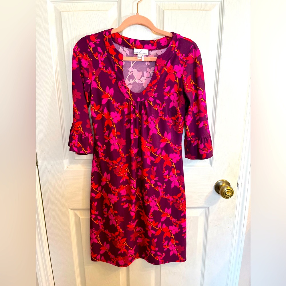 Jude Connally Purple and Pink Dress in Size XS